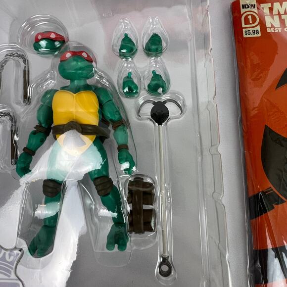 Teenage Mutant Ninja Turtles BST AXN Best of Michelangelo Figure Damaged Box - Picture 6 of 16